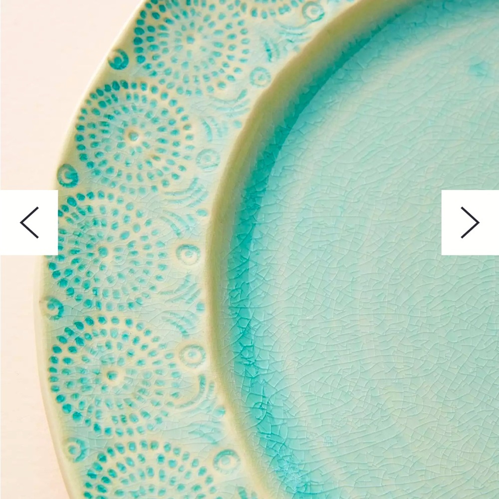 Anthropologie Old Havana Dinner Plates Mint